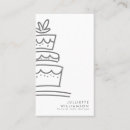Recherche de gâteau blanc cartes visite Aquarelle