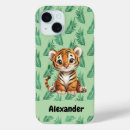 Recherche de tigre mignon iphone coques Jungle