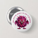 Recherche de monstres mignons badges Rose