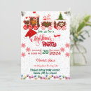 Recherche de train de noël invitations Aquarelle