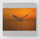 Recherche de murale de coucher du soleil horloges Mer