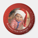 Recherche de christmas photo magnets Noël du bébé
