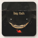 Recherche de poisson rouge dessous de verres Noir
