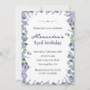 Recherche de de lavande anniversaire invitations Simple