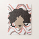 Recherche de visage femme puzzles Illustration