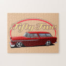 Recherche de voiture rouge puzzles Rétro
