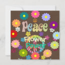 Zoek naar retro flower power kaarten Vrede