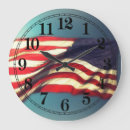Recherche de drapeau américain rond horloges Américaine