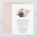 Recherche de rose et noir bar bat mitzvah invitations Toute personne