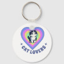 Zoek naar liefde katten sleutelhangers Schattig