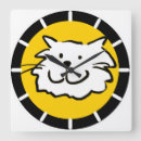 Zoek naar cartoon cat klokken Geel