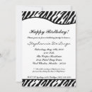 Recherche de zèbre blanc noir invitations Chic