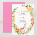 Recherche de twin baby shower fille invitations Floral rose