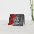 Recherche de cuir noir vœux cartes Rouge