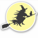 Recherche de sorcière volante autocollants Broom