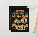 Zoek naar oude man briefkaarten Pickleball