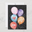 Recherche de ballons colorés cartes postales Aquarelle