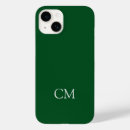 Recherche de vert foncé iphone coques Monogramme