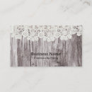 Recherche de bois et dentelle cartes visite Vintage