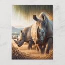 Zoek naar neushoorn briefkaarten Safari