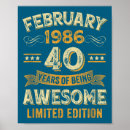 Zoek naar het 40ste van de verjaardag posters Viering