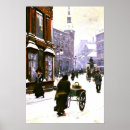 Recherche de scène de rue posters Vintage