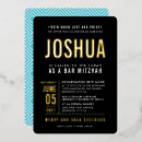 Recherche de fantaisie bar bat mitzvah invitations Élégant