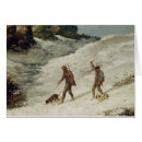 Recherche de chasse neige cartes postales Chien