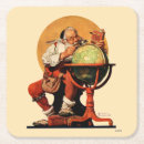 Zoek naar wereldbol onderzetters Kerstmis