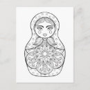 Recherche de poupées russes cartes postales Matryoshka