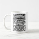 Recherche de tribal tasses Noir et blanc