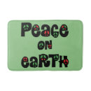 Zoek naar vrede badmatten Rood