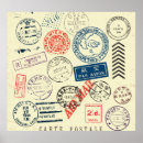 Recherche de timbre poste de ballon Illustration