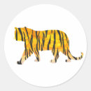 Recherche de tigre orange autocollants Motif