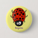 Recherche de coccinelle badges Dessin animé