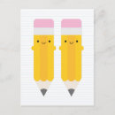 Recherche de crayon cartes postales École