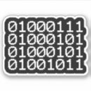 Recherche de code binaire autocollants Science
