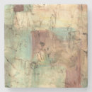 Recherche de peinture abstraite dessous de verres Vert