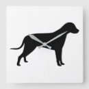 Recherche de silhouette de chien horloges Animaux