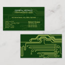 Recherche de circuit électrique cartes visite Technologie