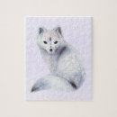 Recherche de renard blanc puzzles Animal sauvage