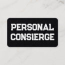 Recherche de executive assistant cartes visite Concierge