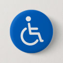 Zoek naar gehandicapten buttons Symbool