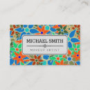 Recherche de maquillage vintage cartes visite Styliste