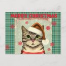 Recherche de christmas cat cartes postales Vintage