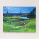 Recherche de vaches des montagnes puzzles Ferme
