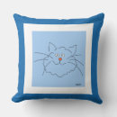 Recherche de humour de chat coussins Bleu