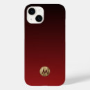 Recherche de rouge iphone4 coques Monogramme initial