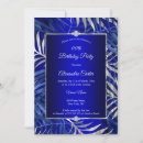 Recherche de bleu royal gris argenté invitations Élégant