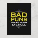 Recherche de jeu de mots cartes postales Punny